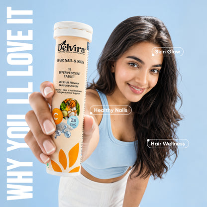 Delvira Hair, Nail & Skin Effervescent Tablets