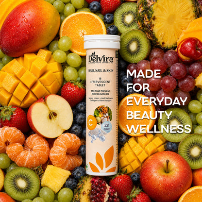 Delvira Hair, Nail & Skin Effervescent Tablets