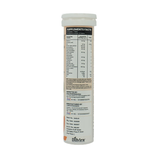 Delvira Hair, Nail & Skin Effervescent Tablets
